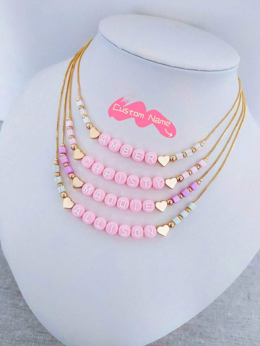Kids Custom Name Necklace, Pastel Letter Name Necklace, Kids Birthday Gift, Gift For Little Girls, Gift For Toddler,Multi-Functional,Ornamental,Letter,Engraved,Stylish,Modern,Colorful,Cute,Adorable,Casual,Custom,Personalised,Unique,Customized,Baby Gifts,Ideal Gifts For Him,Ideal Gifts For Her,Son,Daughter