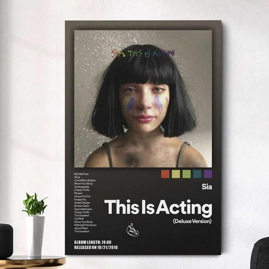 This Is Acting Music Album Cover Poster Star Pop Decorative Painting Canvas Wall Art Decor Print Posters Picture Paintings Decoration Aesthetic Mural
