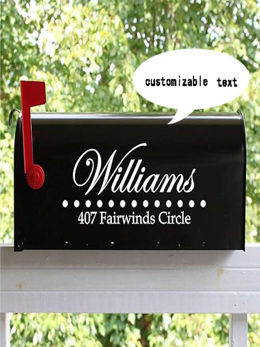Números personalizados para buzones - Calcomanía reflectante de vinilo personalizada para la dirección de la calle - Numeración decorativa de la casa