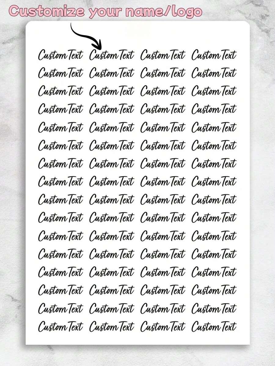 Customized Text Sticker, Transparent Personalized Waterproof Name Stickers, Sticker For Mobile Phones, Scrapbooks, Laptops, Water Bottles, Valentine Day, Valentine Day Decor,Multi-Functional,Adjustable, Anti-Mold,Ornamental,Adhesive,Reusable,Cute,Stylish,Adorable,High-Quality,Colorful,Custom,Unique,Personalized,Ideal Gifts For Him,Ideal Gifts For Her,Her,Boyfriend,Girlfriend,Dad,Mom,Family,Friends,Son,Daughter,Kids,Kitchen,Dining Room,Bedroom,Office,Living Room,Home,Garden,Tea Room,For Anniversaries,For Birthdays,For Housewarming,For Graduation
