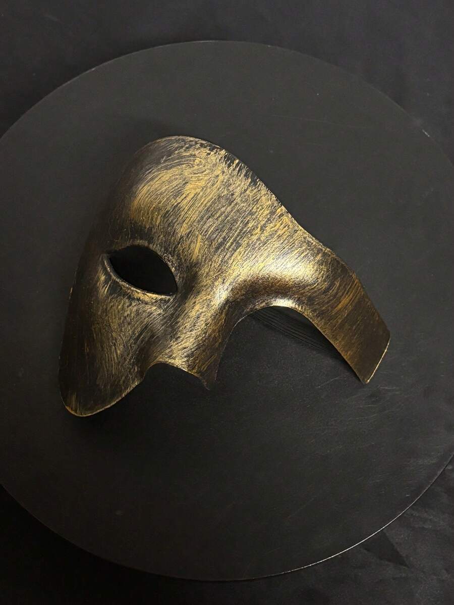 1 pezzo Maschera da mascherata vintage con mezzo volto a tema principe, accessorio per adulti per feste in costume, decorazione per coppie