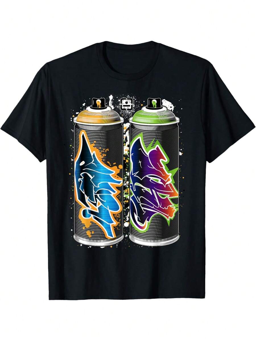 EWHGraffiti Fat Cap Spray Paint Cans - The Pillars Of Urban Art T-Shirt