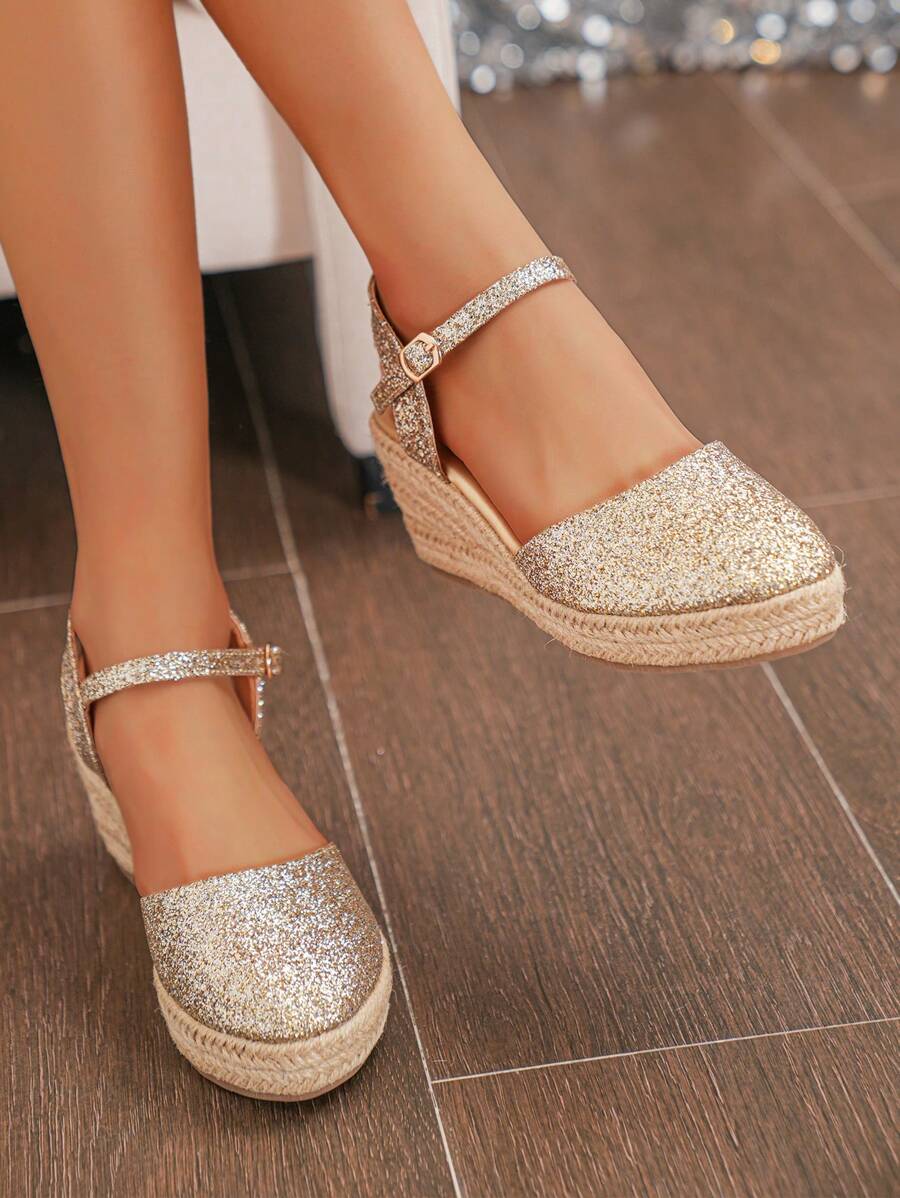 New Fashion Casual/Vacation Style Versatile Comfortable Rope Sole Women Wedges & Platform Sandals