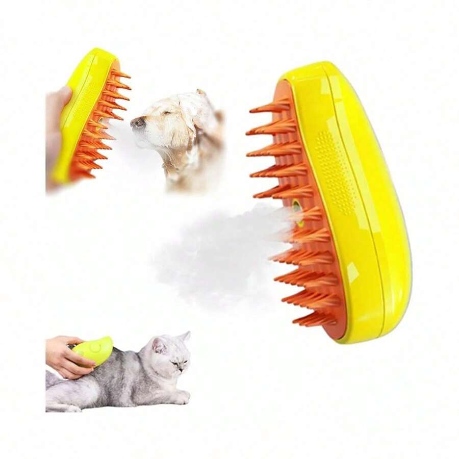 3 In 1 Depilación Cepillo De Vapor Para Gato/perro Mascota