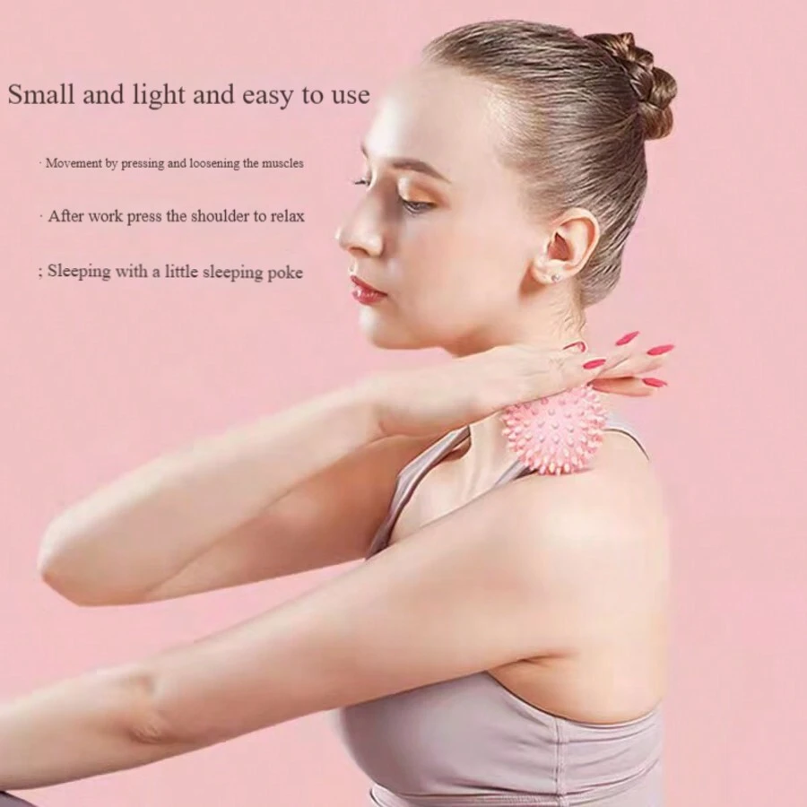 1 pièce Balle de massage de yoga, balle de massage d'exercice pour le massage par acupression, la détente et le soulagement du stress, convenant aux hommes et aux femmes, toutes saisons