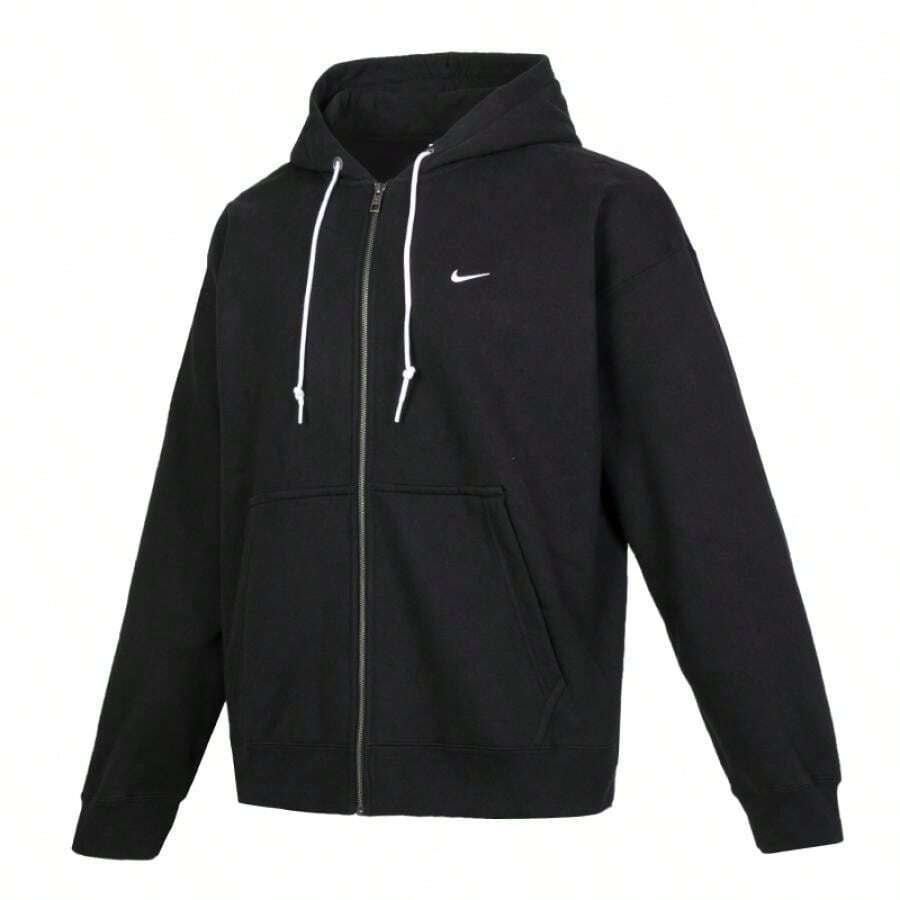 Nike Chaqueta de punto con capucha y forro térmico para hombres para exteriores, de uso casual, DR0403-010 (se sugiere pedir una talla menos)