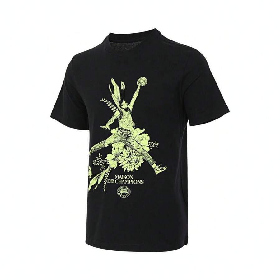 2024 Men's M J SPRT JM DF SS CREW T-Shirt, Knitted Tee Shirt