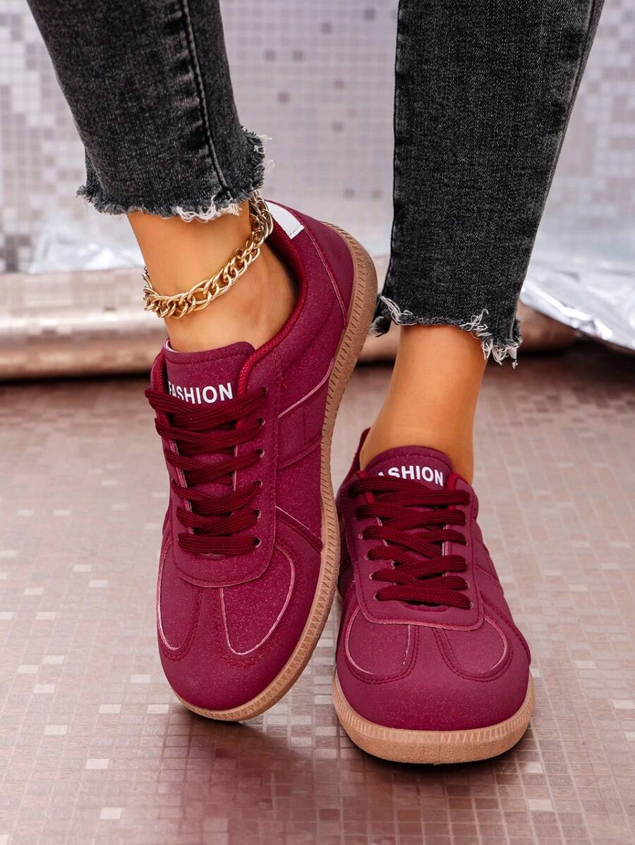 Women's Suede Leather Multi-Function Fashion Casual Flat Non-Slip Lace-Up Round Toe Rubber Sole Vintage Casual Sneakers, Comfortable Flat Everyday Wear