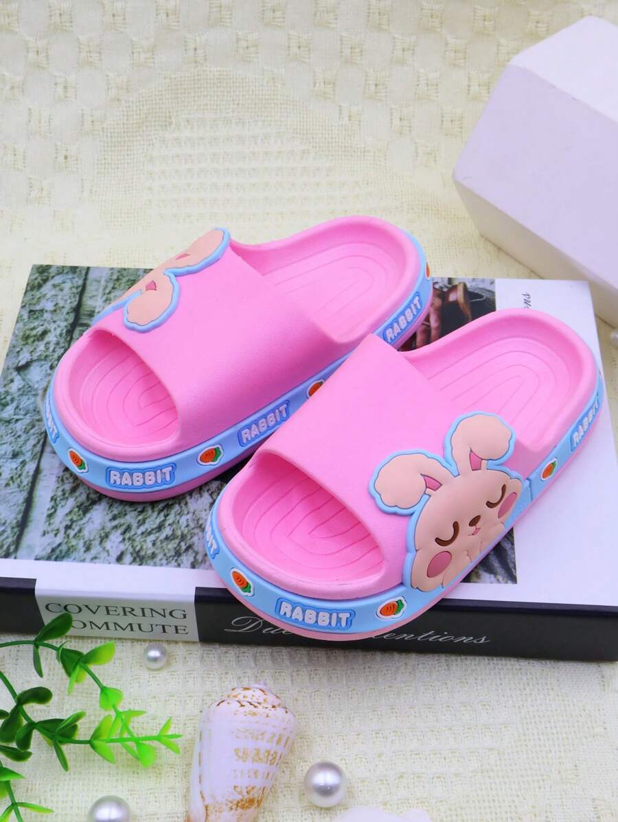 Girls' Fashion Slippers Cute Rabbit Baby Slippers Summer Sandals Adorable Princess Slippers Soft & Comfortable Children Slippers