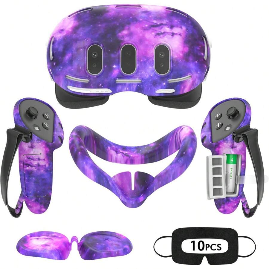 Silicone Cover Set For Meta Quest 3, Upgraded Design Full Protection For Quest 3, Ideal Present For Birthday And Christmas