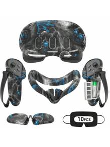 Blue Black Skull