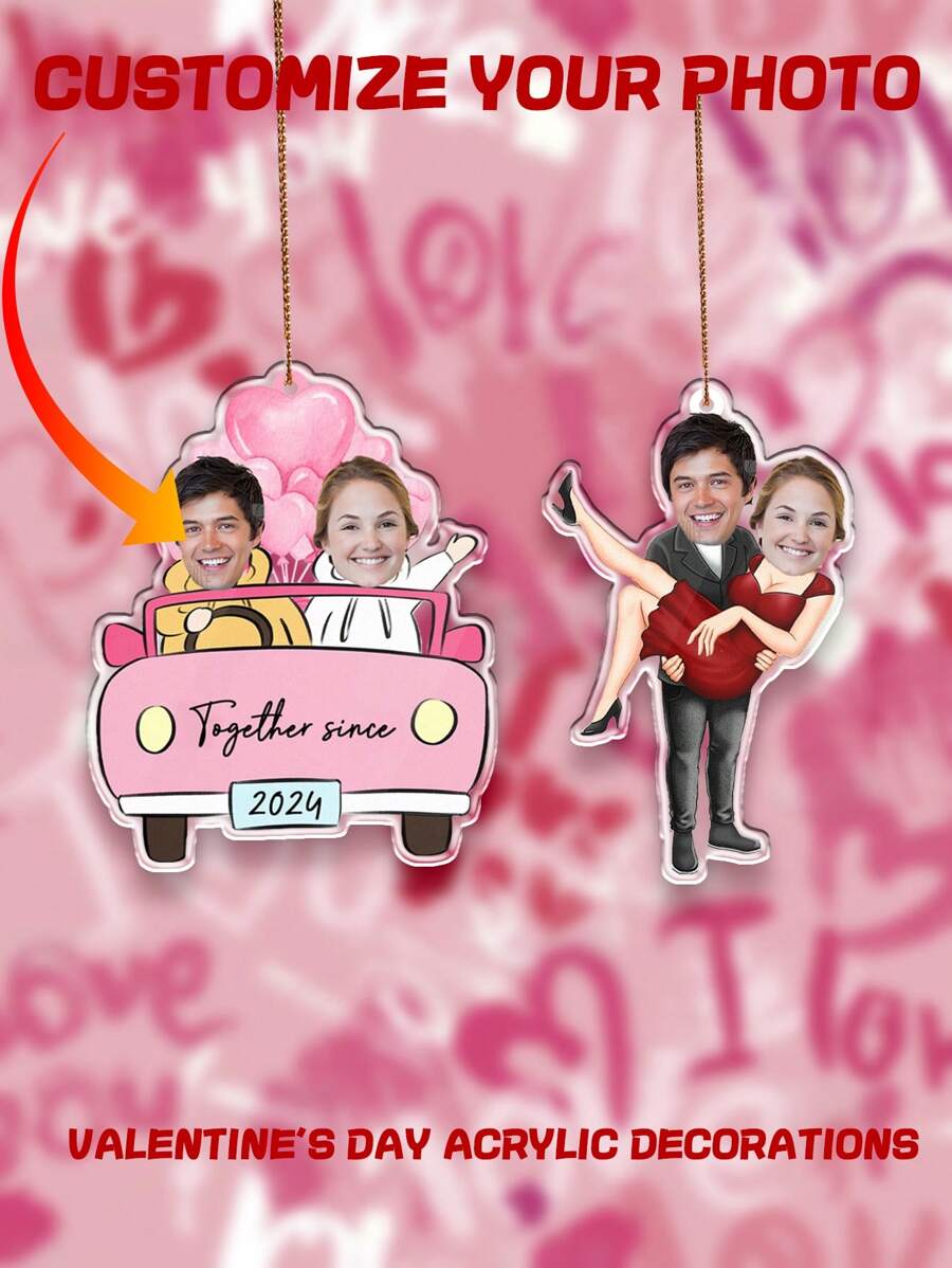 Personalized Acrylic Valentine Gift Tags Featuring Cute Heart Designs Dino Themes And Custom Name Options Perfect For Valentines Day Gifts Cards And Decorations Birthday Graduation