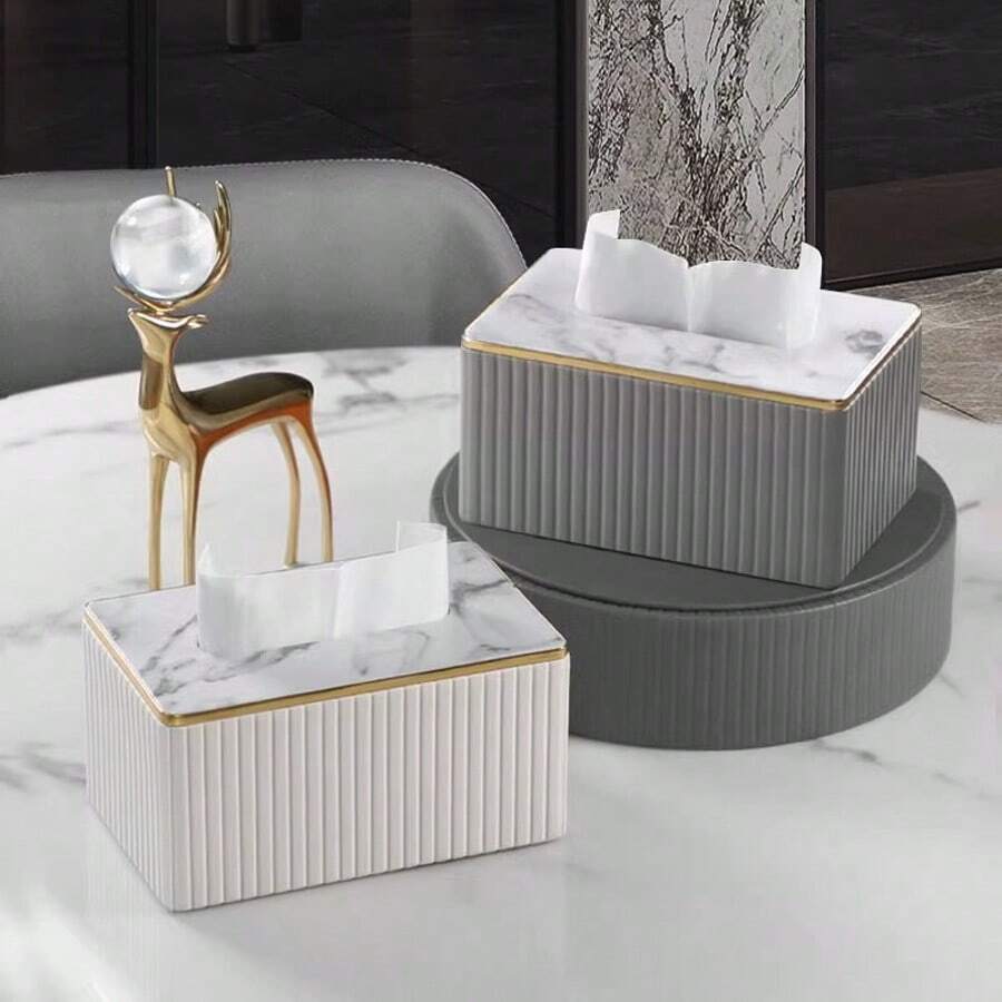 Tissue Box Cover, PU Leather Tissue Box Holder Rectangular Box Covers For Home/Office/Car Decoration, Tissue Box, Bedroom, Table, Paper Organizer, Tissue Box Cover Black, Napkin Holder Tissue, Paper Holder Storage, Towel Holders, Tissue Rolls,Tissue Box Holder,Napkin Holder,Festival Family Gathering,Kitchen Dining Table DecorFor Home Kitchen Bedroom Living Room Dining Room, Home Decoration Accessories, Decorative Box,Women Wedding Gift,Summer Travel Holiday Festival Must-Have