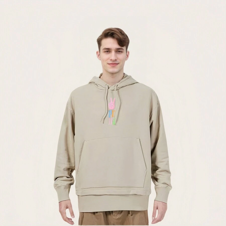 Puma Hooded Graphic Print Breathable Loose Fit Sweatshirt, Fashionable Casual Outdoor Fitness Running Pullover, Couple Outfit