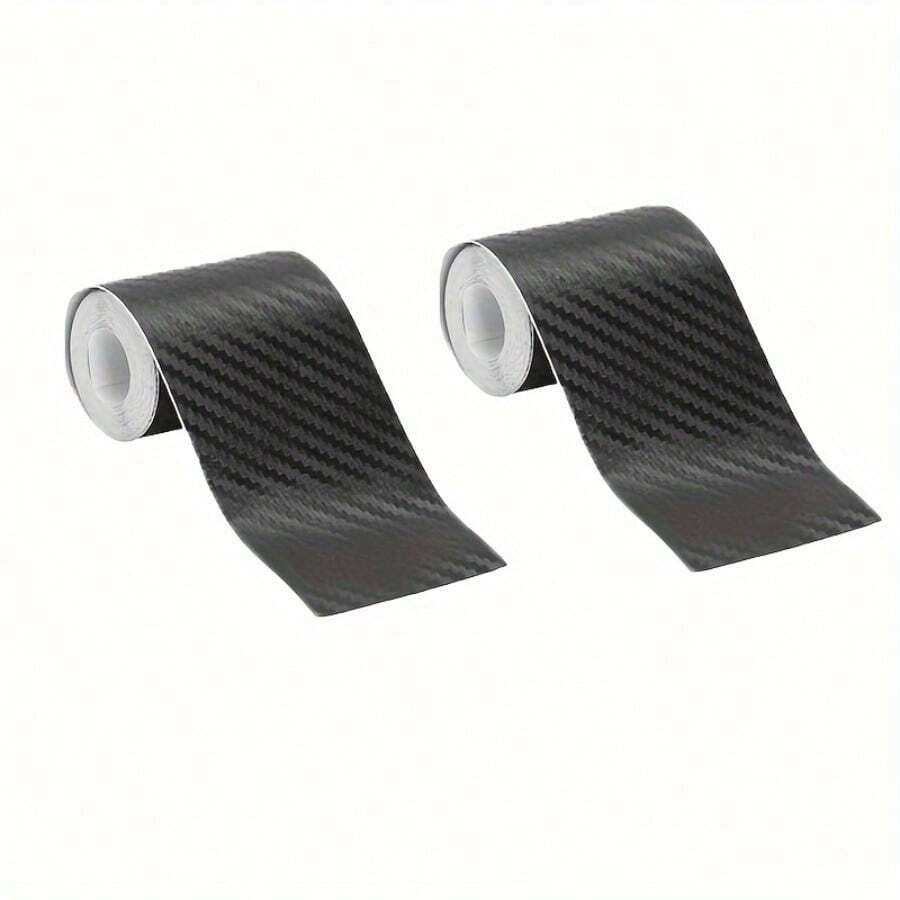 2 Rolls 5cm * 3m / 1.96in * 118in 3D Carbon Fiber Vinyl Car Wrap Film Roll Film, Suitable For Car Stickers And Motorcycle Car Decals, Protect Car Paint From Scratch Design - Christmas