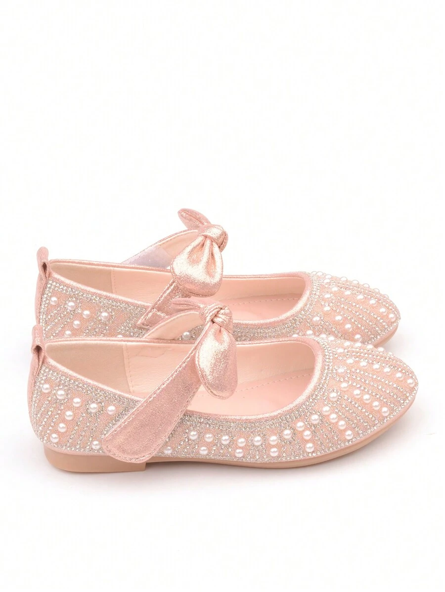 Girls' Princess Shoes, Children Soft Bottom Shoes, Baby Girls' Princess Shoes, Crystal Shoes, Pearl Children's Shoes, Rhinestone Formal Shoes