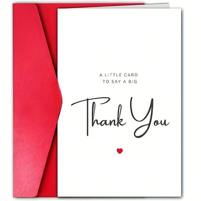 1pc Creative Thank You Appreciation Greeting Cards - Perfect For Teachers, Parents, Friends And Colleagues - Suitable For Birthdays, Small Business Items And Special Gifts Suitable For All Occasions Easter Card April Fool's Day Father's Day, Mother's Day Card Thanksgiving Day ﻿