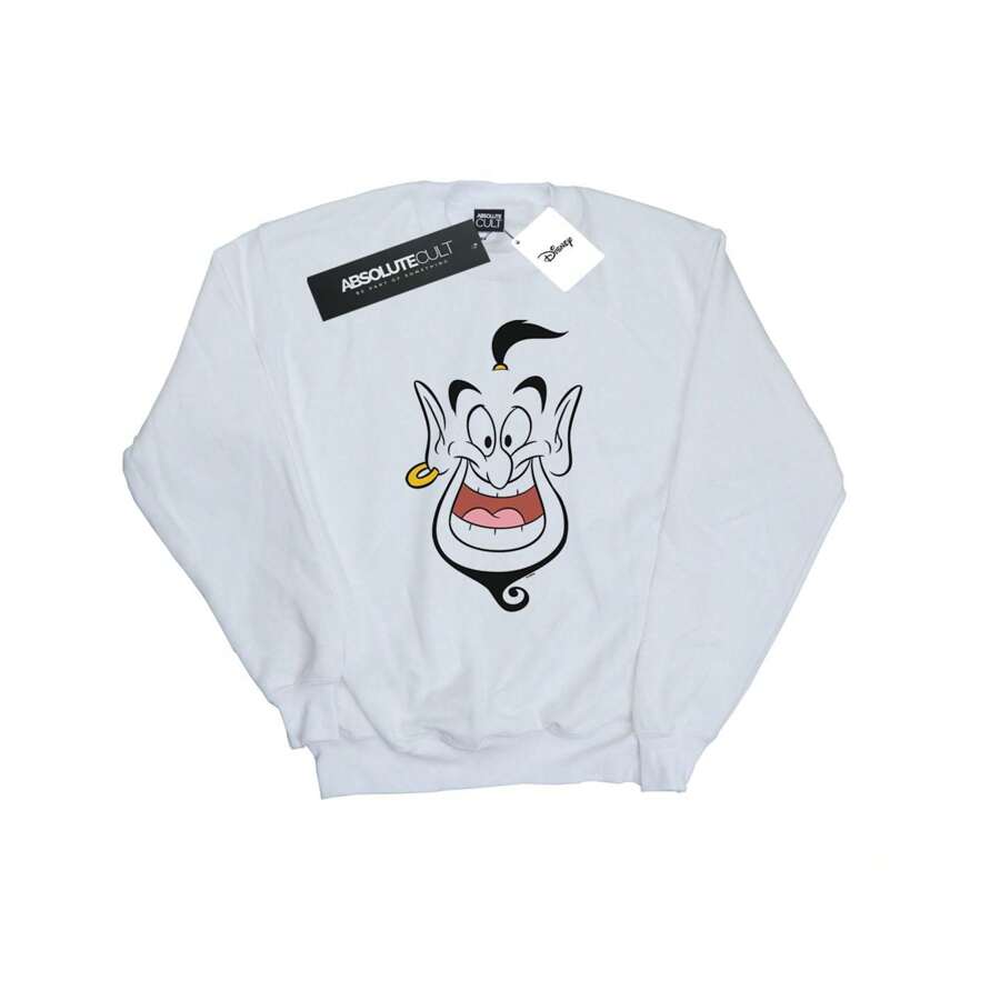 Disney Damska/damska bluza Aladdin Genie Face (biała)
