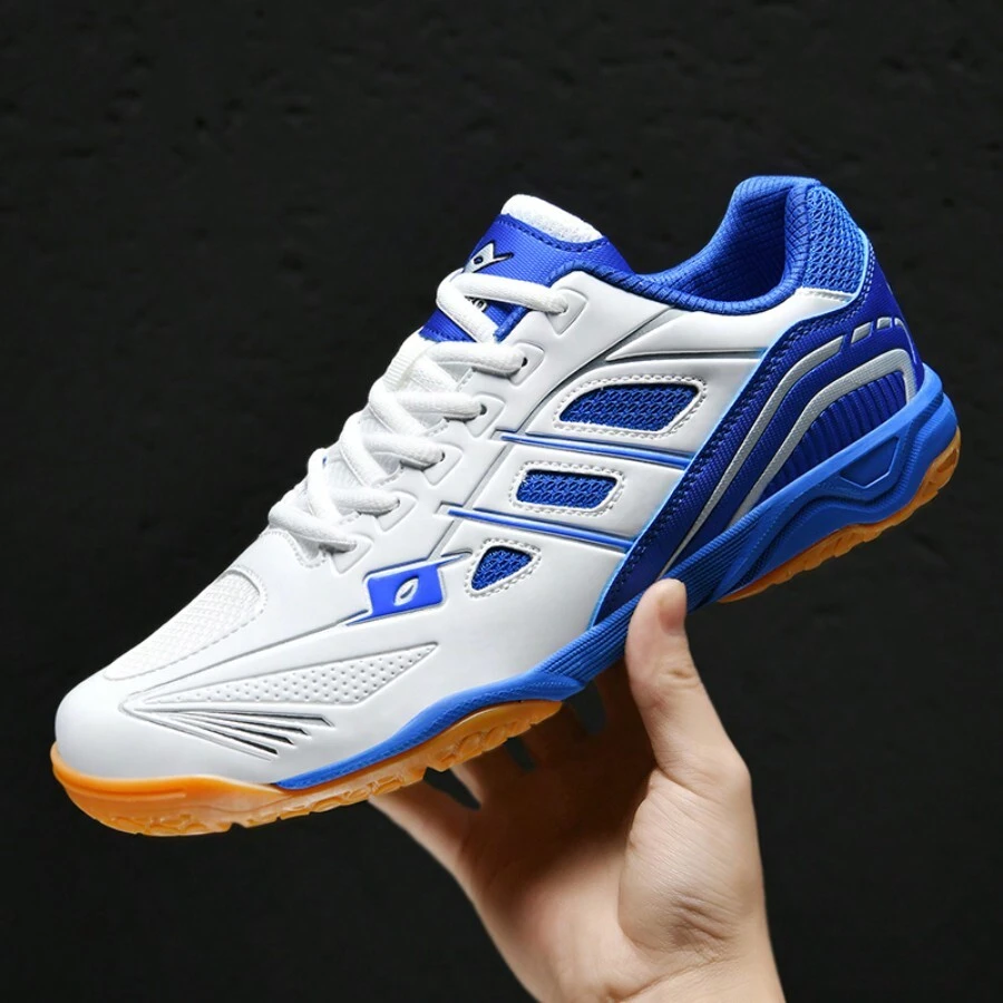Atmungsaktive und leichte Anti-Rutsch Gummisohlen Tischtennis Schuhe mit Stoßabsorption, geeignet für Badminton