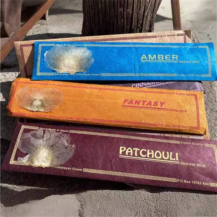 15pcs Per Set Nepal Handmade Incense Handmade Incense Sticks Bamboo Sticks Incense Incense String Incense Indoor Aromatherapy Natural Plants Rama Decoration Rama