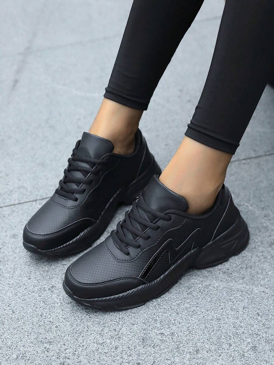 Zapatillas deportivas ligeras, versátiles y de moda con suela gruesa, suaves y antideslizantes para adolescentes