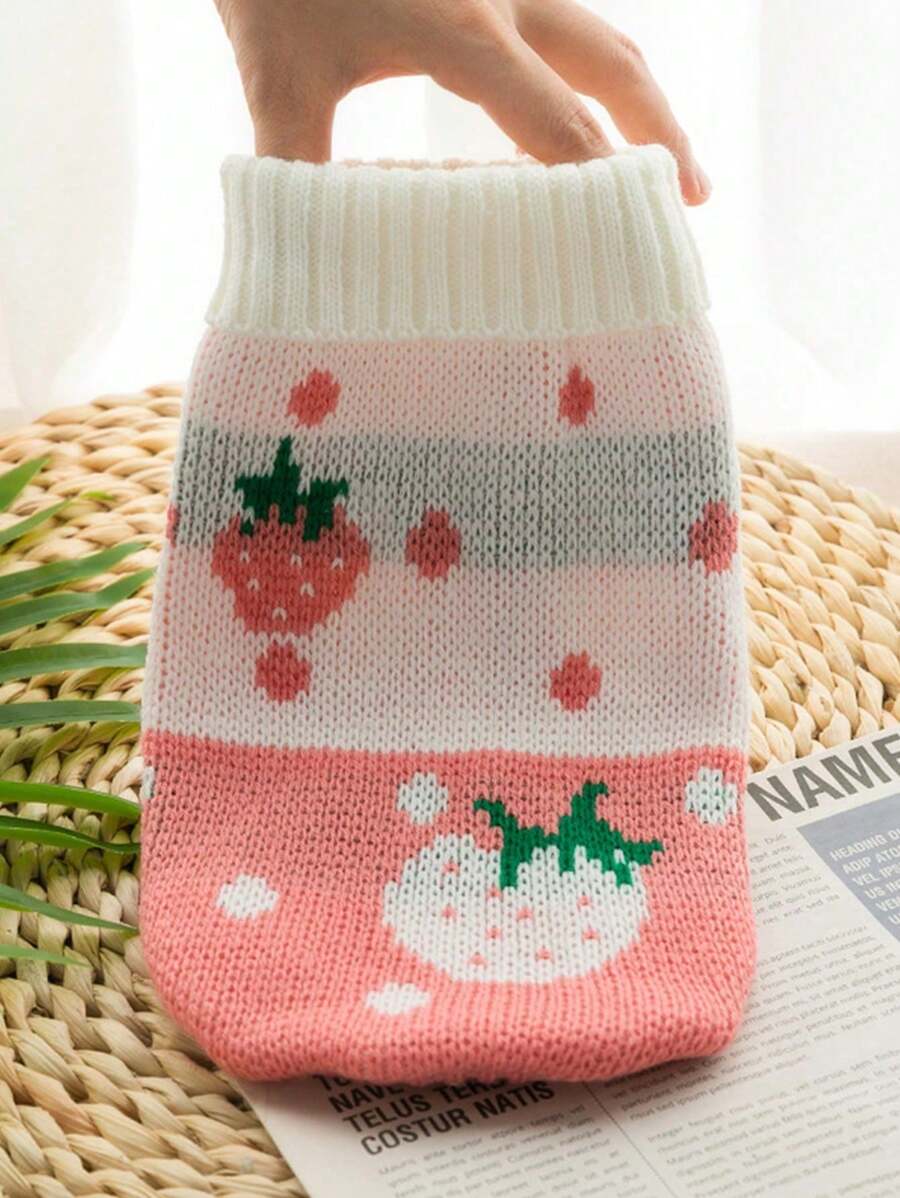 1pc Pet Sweater, Autumn/Winter Design For Cats And Small Dogs Like Pomeranian, Corgi