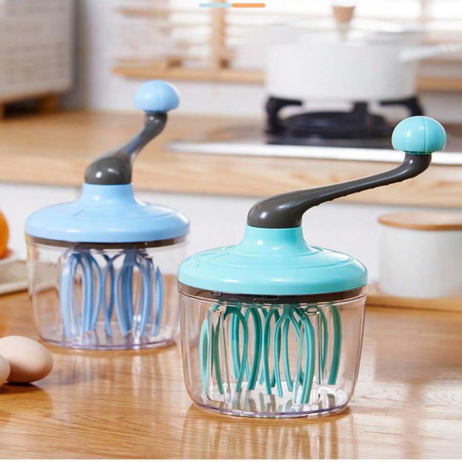 New Semi-Automatic Egg Beater, Manual Cream Beater, Egg Mixer, Hand Cranked Egg White Baking Tool