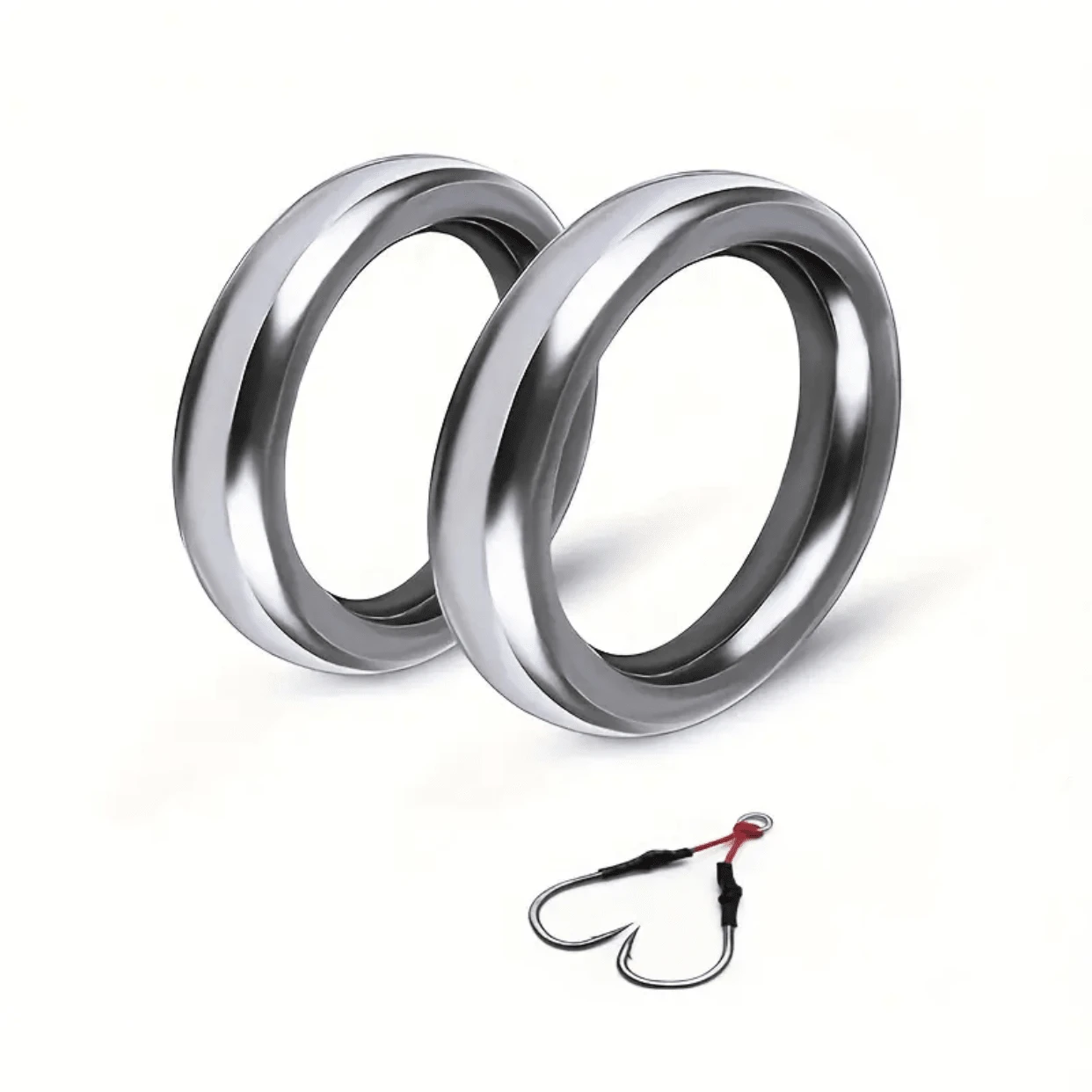 20 stuks sterke en duurzame roestvrijstalen visringen - 150lb tot 700lb zoutwatervistuig Snap Connectors