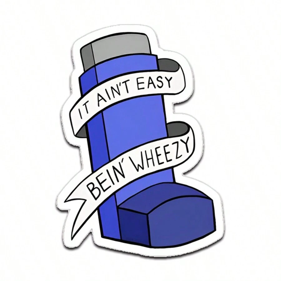 It Ain't Easy Bein' Wheezy Sticker - Sticker Graphic - Auto, Wall, Laptop, Cell, Truck Sticker For Windows, Cars, Trucks