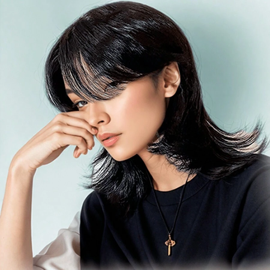 Black Pixie Wigs Short Curly Wigs Pixie Cut Wig For Women Short Black Natural Wavy Synthetic Hair Wig