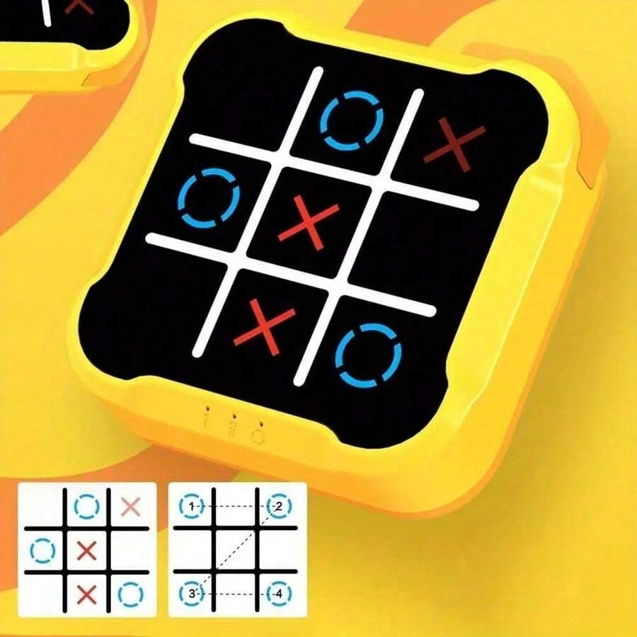 Electronic Tic-Tac-Toe Game Educational Chessboard Chess Board Board Games Chess Board Game Chess Set Portable-Batteries Not Included.