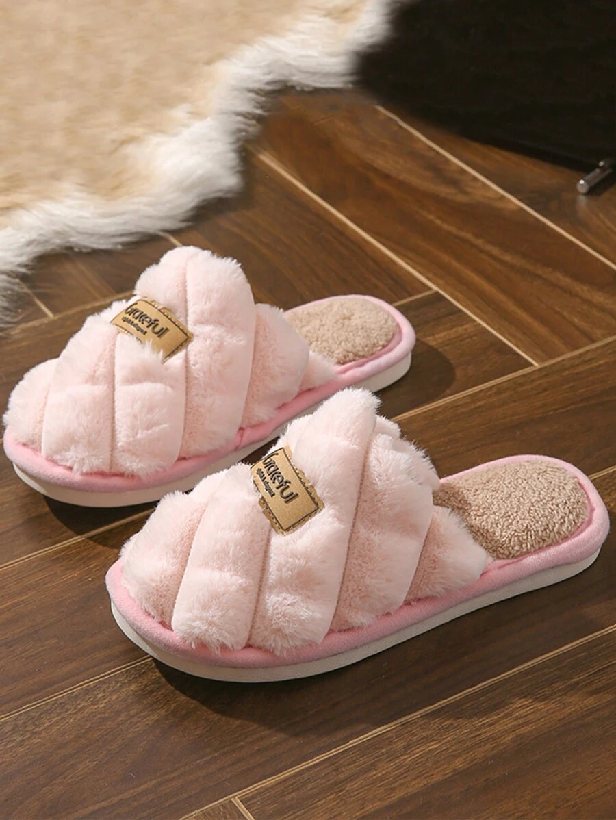 New Style Slippers, Couples House Slippers, Women's Maternity Slippers, Fluffy Anti-Slip Winter Slippers