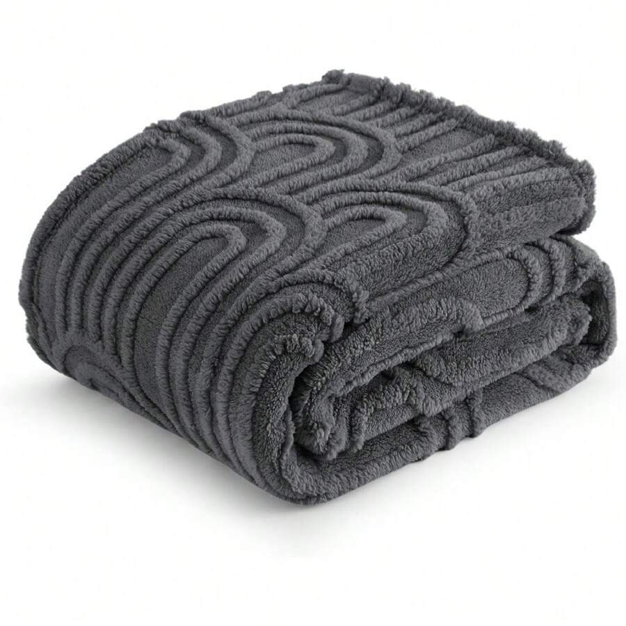 Fleece Throw Blanket For Couch Sofa Bed - Super Soft Twin Blankets For Men Women, Cute Cozy Blanket For Girls Lightweight Fuzzy Comfy Textured Flannel Blanket Warm Plush Throw Blankets For Couch, Sofa, Bed