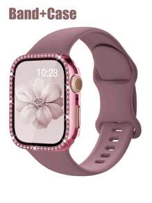 Smoky Purple Strap + Pink Case