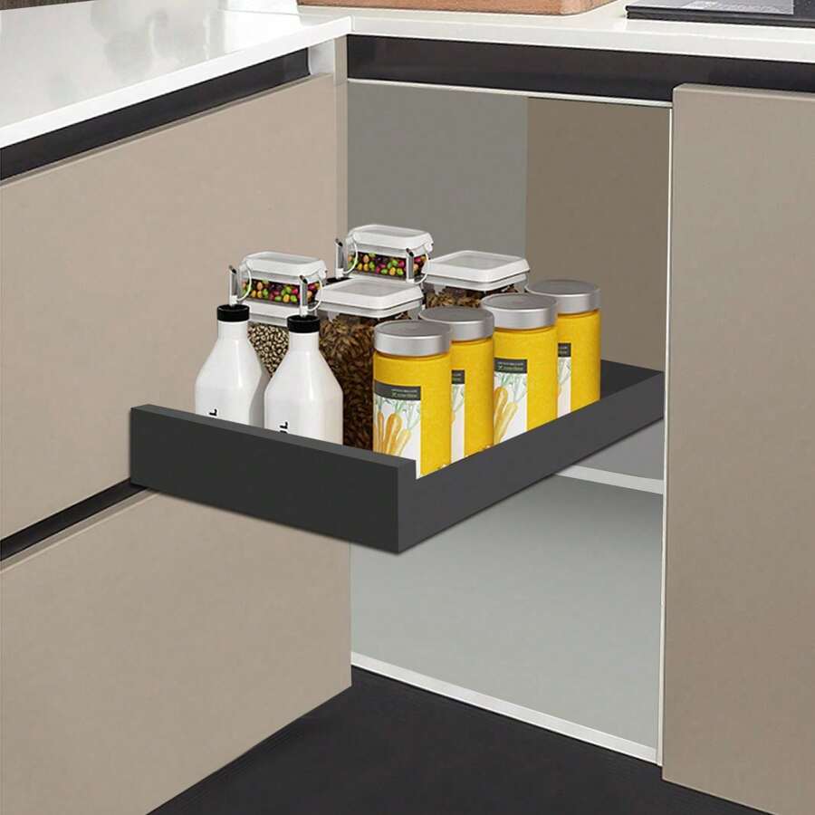 YIYIBYUS Kitchen Pull Out Cabinet Organizer Heavy Duty Retractable Pantry Shelves Sliding Drawer Storage Rack
