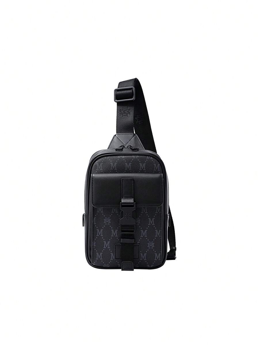 FION New Men's Crossbody Shoulder Bag Retro Small Square Bag Men Business Bag NNMMJNC042