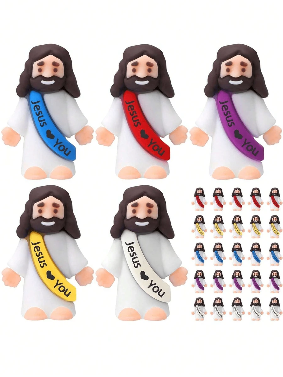 10/20pcs Mini Jesus Doll Jesus Love You Jesus Toys Small Jesus Doll Hide And Seek Sunday Party Favor Gifts (Random Colors) Miniature Jesus,Christian Toys,Small Toys,Christian Toys,Party Favors,Jesus,Toys,Jesus Gift,Jesus Stuffie,Miniature Jesus,Jesus,Mini Jesus,Christian Stuff,Jesus,Christian Stuff,Mini Jesus
