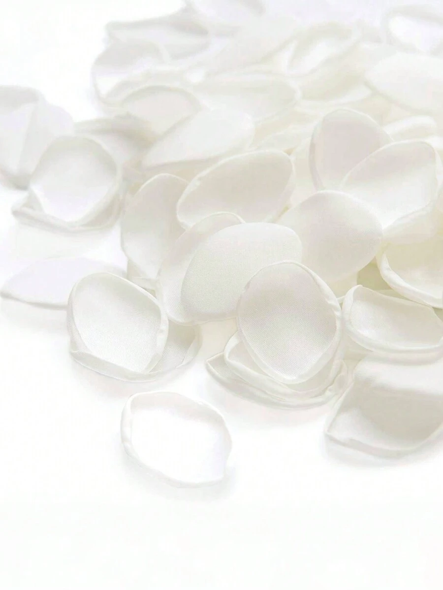 200pcs/500pcs/1000pcs Artificial Rose Petals, Silk Rose White Petals For Wedding Party, Valentine's Day, Engagement Party Decoration, Birthday Decoration, Table Centerpieces, Party Confetti, Flower Girl Basket Petals, Baby Shower
