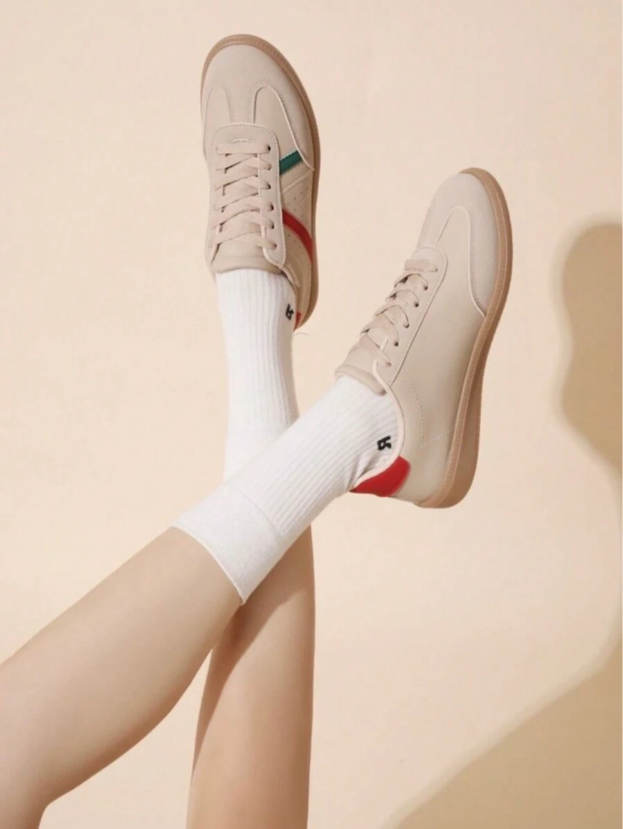 Dames Casual Platte Sportieve Schoenen, Comfortabele Alledaagse Veelzijdige Sneakers
