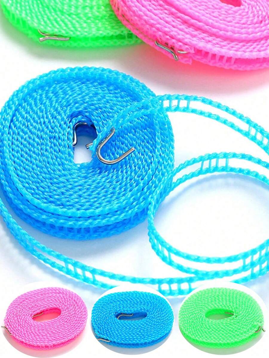 1 pièce Corde à linge portable et pare-vent pour l'extérieur et le voyage, corde à linge pare-vent antidérapante, conception de style clôture, convient pour l'utilisation de camping en extérieur