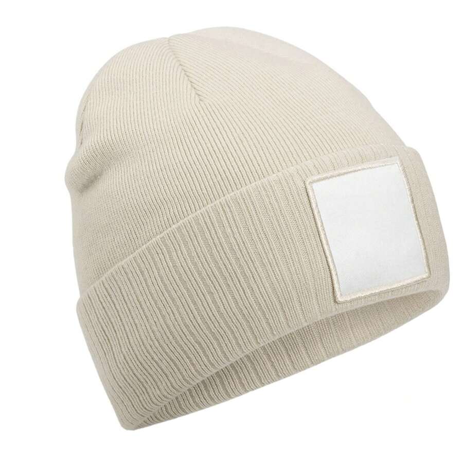 Beechfield Bonnet avec appliqué (avoine/blanc)