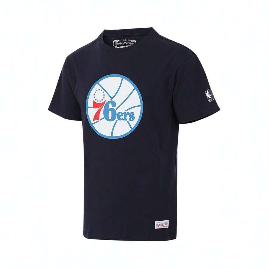 Mitchell & Ness Philadelphia 76ers 2024 Lifestyle Short Sleeve Knitted Crewneck T-Shirt MN13S15-1-PHI