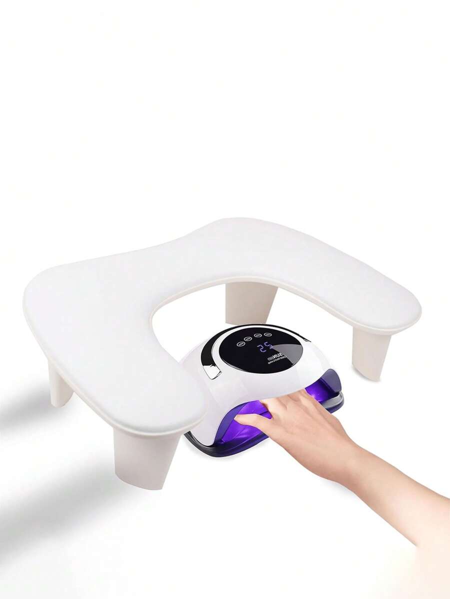 New Arrivals Manicure Comfortable Tilt Soft Nail Arm Rest Professional PU Leather U Shape Nail Hand Pillow For Manicure Salon Use