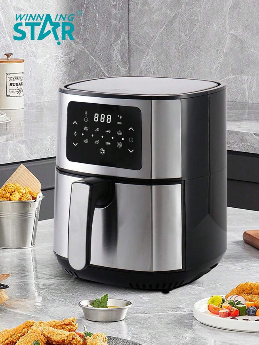Winning Star Winning Star Air Fryer 5.5L Capacity Multifunctional Air Fryer Suitable For Fried Chicken, French Fries Egg Tarts Barbecue For Family Party