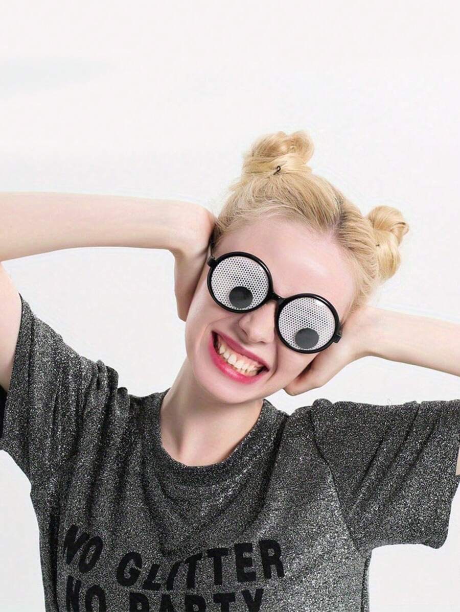 Funny Rotating Eyeball Design Glasses, Gag Prop For Christmas Photo, LARP Party Supply, Stage Performance Accessory