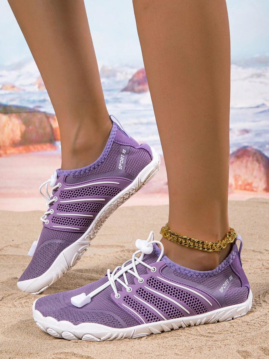 Zapatos de agua/playa para mujer, zapatos acuáticos/de senderismo para parejas, zapatos de agua transpirables y antideslizantes para pesca, playa, natación, de secado rápido