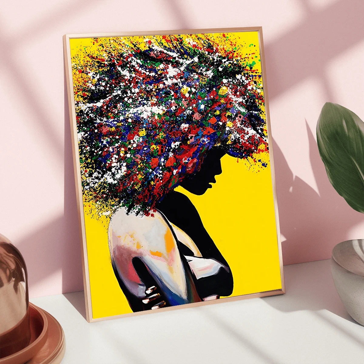 1pc Colorful Graffiti Canvas Wall Art Painting,Wallpaper Poster,Ideal Gift For Bedroom Living Room Corridor, Wall Art, Wall Decor, Room Decoration,Desktop Decoration,Water Proof Uitable For Bedroom, Living Room, Study Room, Hotel Bar, Corridor, Waterproof Mural