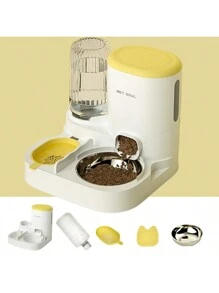 Yellow + Stainless Steel Bowl