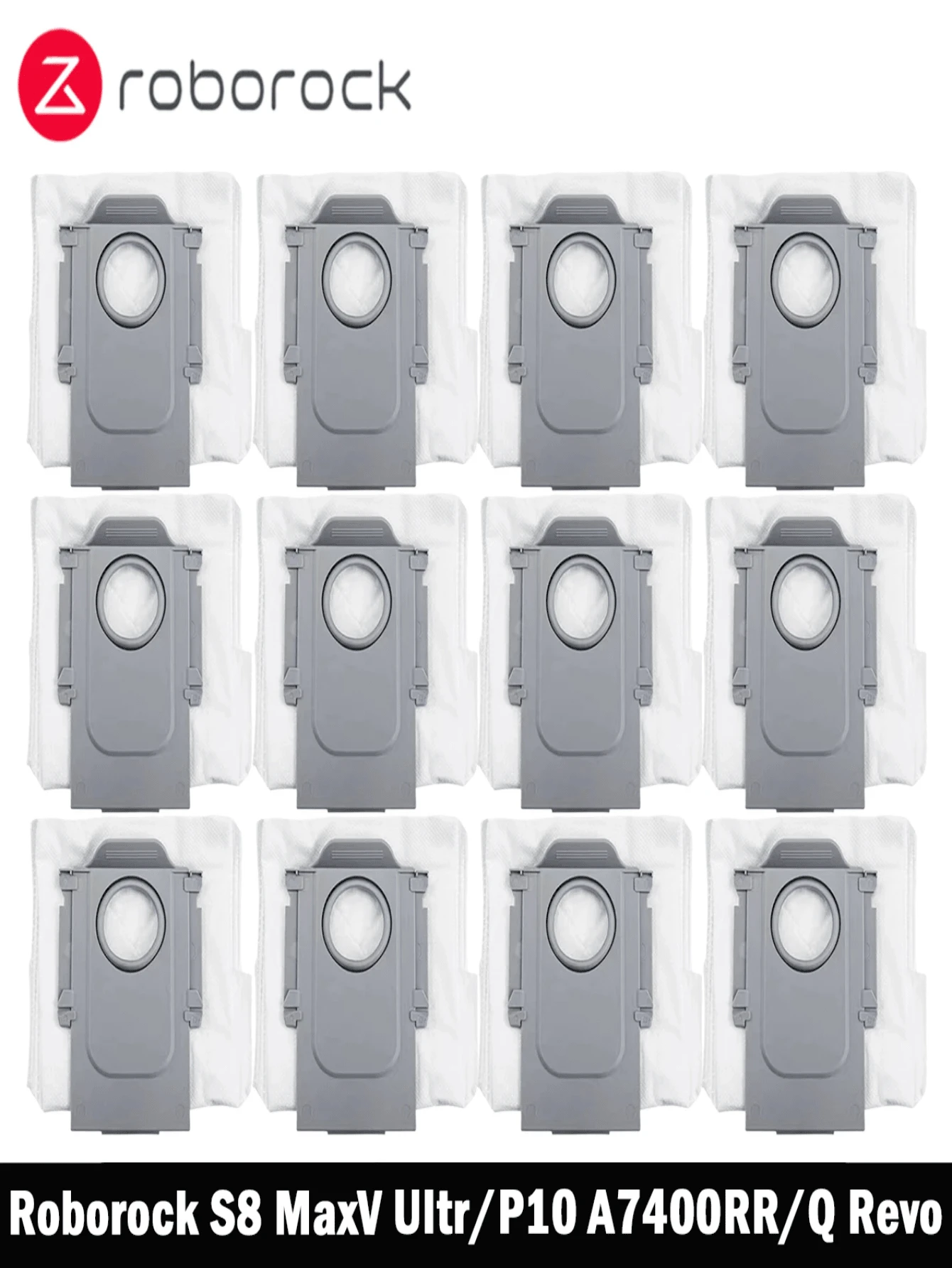 20pcs Vacuum Cleaner Robot Dust Bags Replacement For Roborock S8 MaxV Ultra / P10 A7400RR / Q Revo / Qrevo Pro / Qrevo Plus Robot Vacuum Cleaner