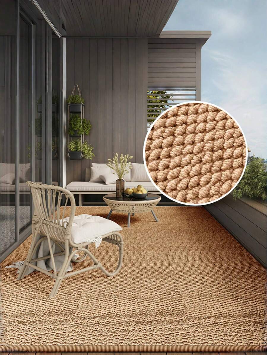1pc, Wear-Resistant And Scratch-Resistant Pet Floor Mat, Sisal-Textured Living Room Carpet. Anti-Slip And Easy To Maintain, Suitable For Bedrooms Kitchens And Entrance Rug, And Ideal For Room Decoration